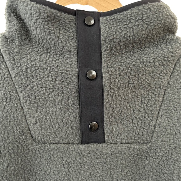 Allbirds men’s Fluff Fleece Pullover L grey black cozy pocket outdoors NWT - Picture 7 of 11